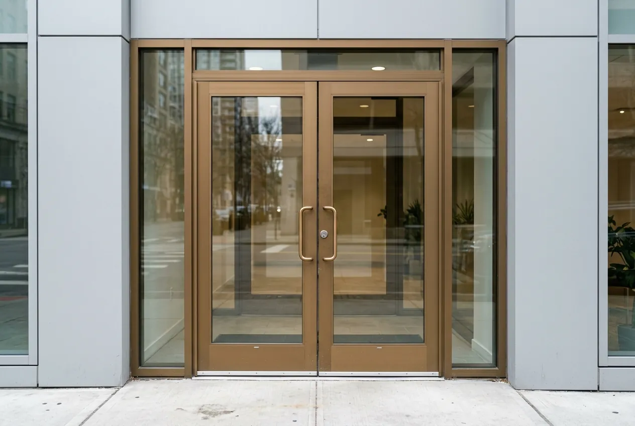 Portes commerciales en aluminium Portech